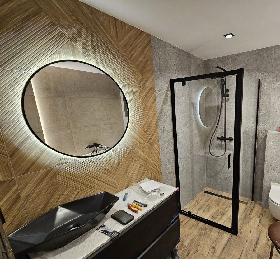 Lustro podświetlane i oczka LED – Kraków