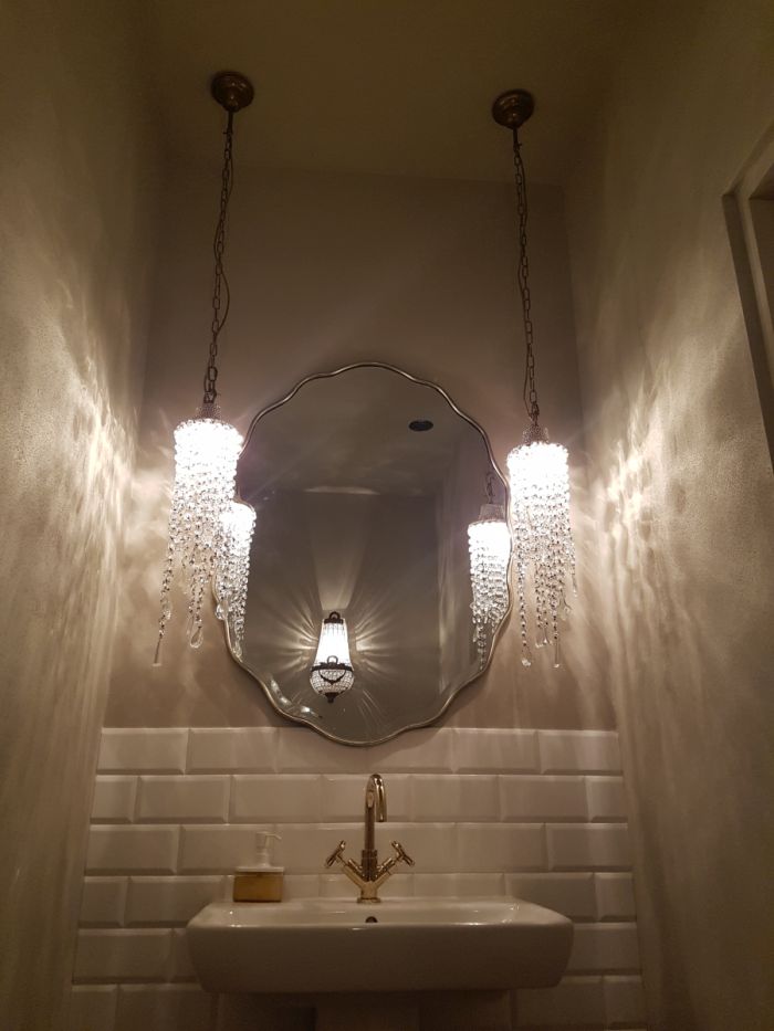 Oświetlenie łazienki – lampa wisząca, montaż Kraków